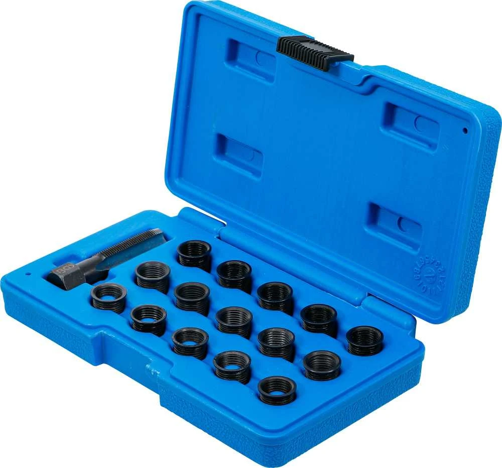Bgs Technic Žvakės sriegio lizdo remonto rinkinys | M14 x 1,25 mm | 16 vnt. (149)