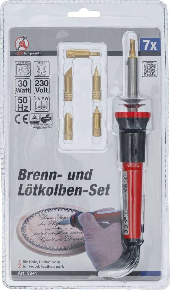 Bgs Technic Degintuvas ir lituoklis su priedais | 7 vnt. (9941)