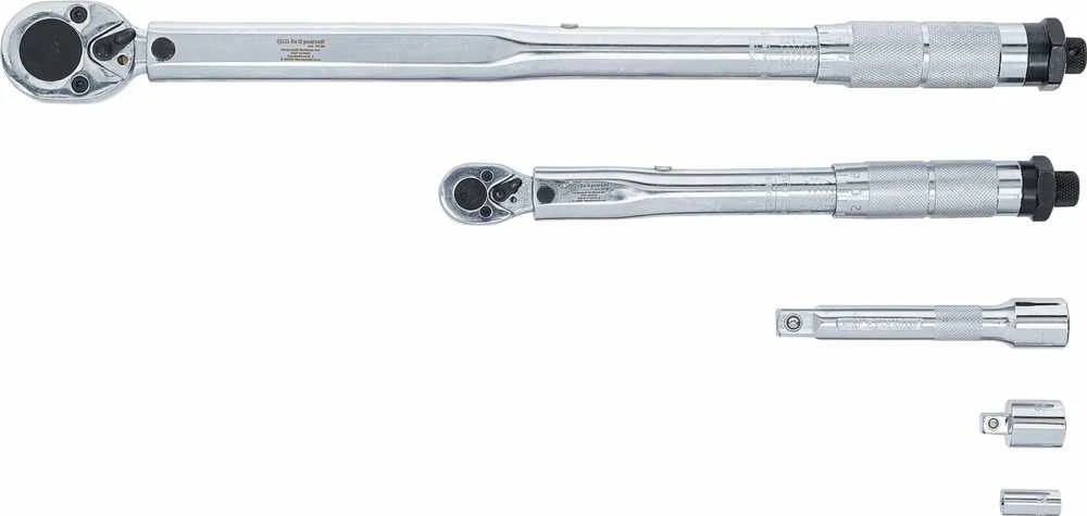 Bgs Technic Dinamometrinių raktų rinkinys | 6,3 mm (1/4") 5–25 Nm, 12,5 mm (1/2") 28–210 Nm | 5 vnt. (70190)