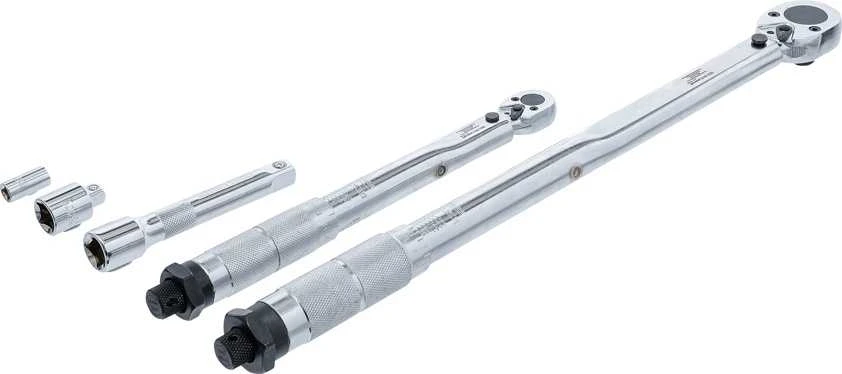 Bgs Technic Dinamometrinių raktų rinkinys | 6,3 mm (1/4") 5–25 Nm, 12,5 mm (1/2") 28–210 Nm | 5 vnt. (70190)