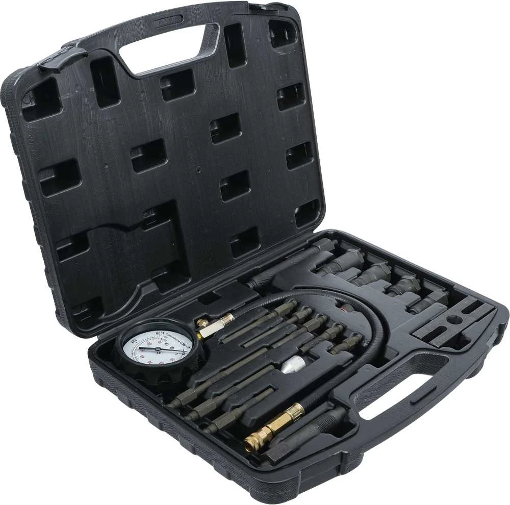 Bgs Technic Dyzelinis kompresijos matuoklis su adapteriais (62660)