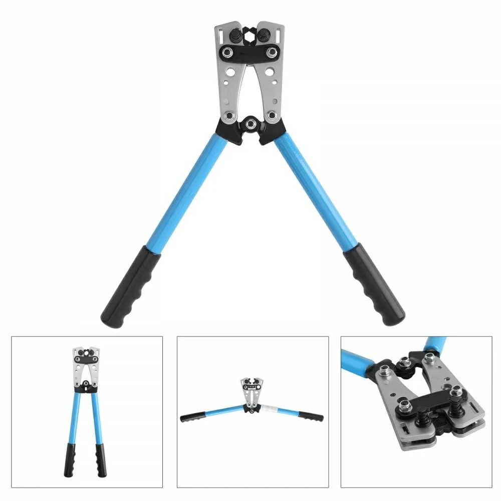 Laidų presavimo replės | 6–50 mm² | plieninės | ergonomiškos rankenos (CT01)