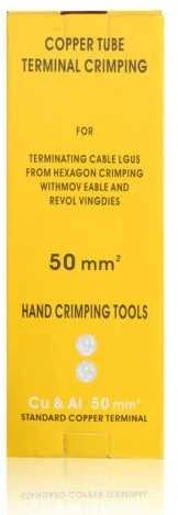 Laidų presavimo replės | 6–50 mm² | plieninės | ergonomiškos rankenos (CT01)