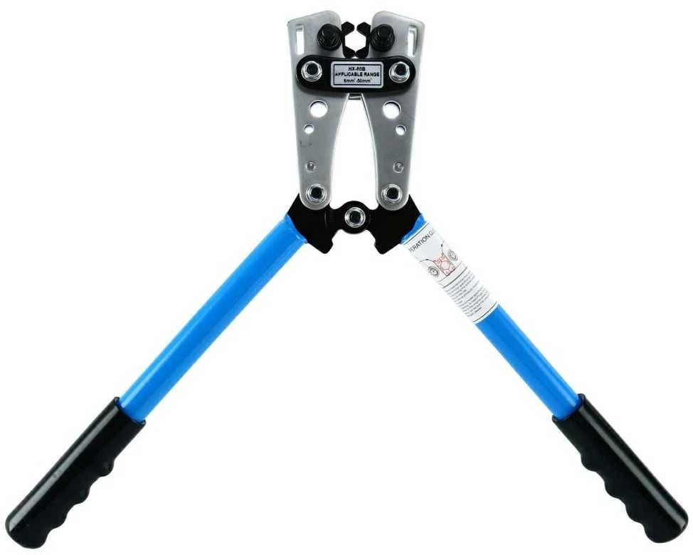 Laidų presavimo replės | 6–50 mm² | plieninės | ergonomiškos rankenos (CT01)