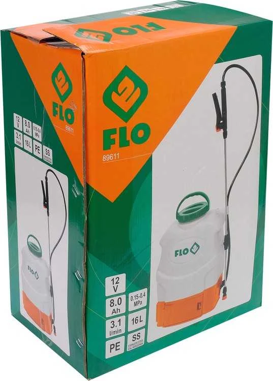 Akumuliatorinis purkštuvas Flo 16 l