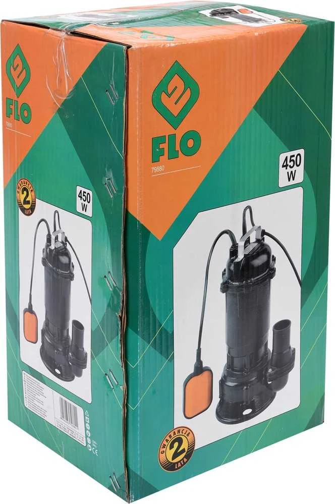 FLO nešvarus vandens siurblys 450 W SU Smulkintuvu, FLOAT 79880