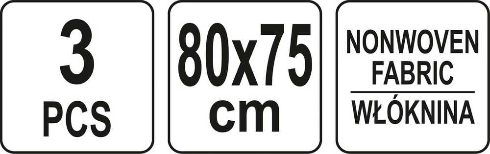 FLO gamyklos antifrizinis dangtis, 3 vnt. 0,8 x 0,75 m 89753