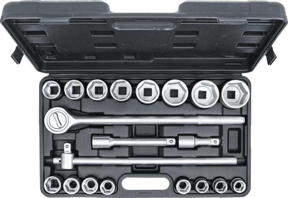 Bgs Technic Galvučių ir rakto komplektas | 20 mm (3/4") | 19-50 mm | 20 vnt. (1202)