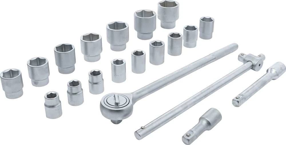 Bgs Technic Galvučių ir rakto komplektas | 20 mm (3/4") | 19-50 mm | 20 vnt. (1202)