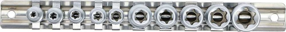 Bgs Technic Galvučių rinkinys E-Tipas | 6,3 mm (1/4") / 10 mm (3/8") | E4 - E16 | 10 vnt. (9548)