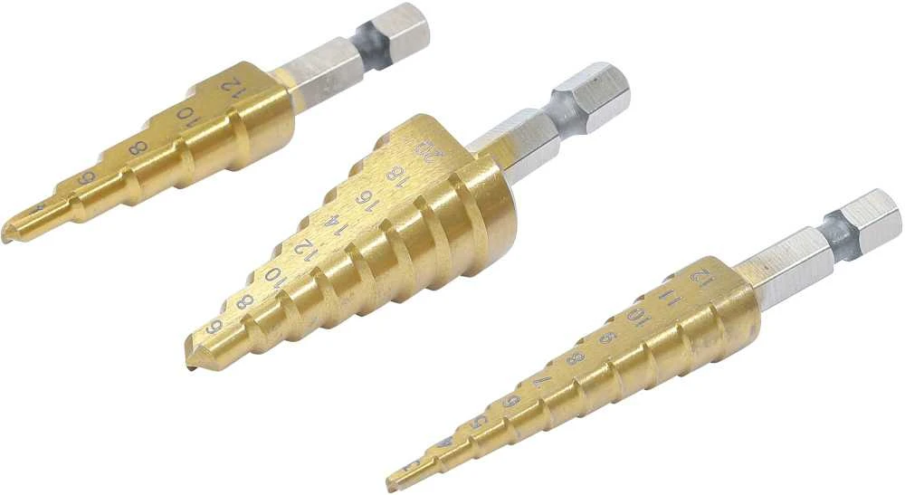 Grąžtas Bgs Technic Grąžtai skylės (pa)platinimui pakopiniai | 3-20 mm | 3 vnt. (1616)
