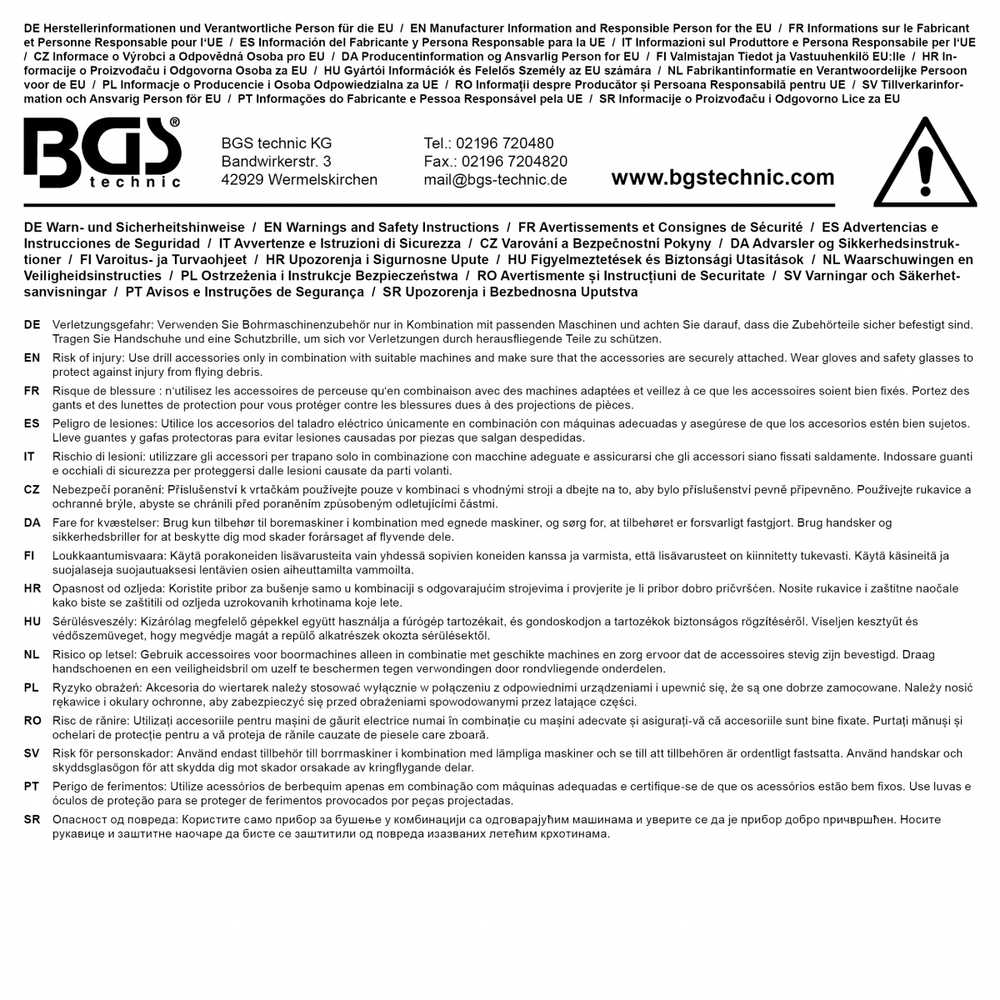 Grąžtas Bgs Technic Greito užspaudimo griebtuvas | metalinė versija | 6,3 mm (1/4") antgalis x 20 UNF | 1.5 - 13 mm (74470)