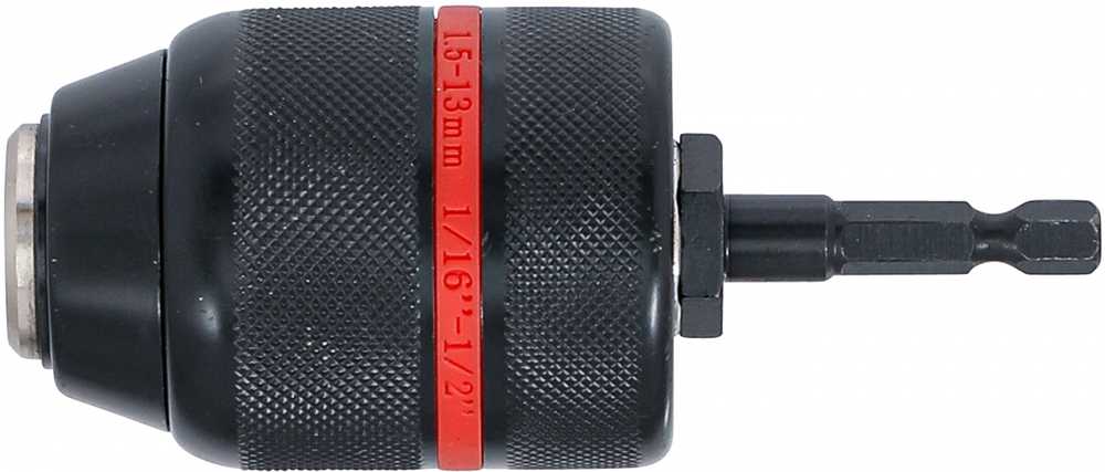 Grąžtas Bgs Technic Greito užspaudimo griebtuvas | metalinė versija | 6,3 mm (1/4") antgalis x 20 UNF | 1.5 - 13 mm (74470)