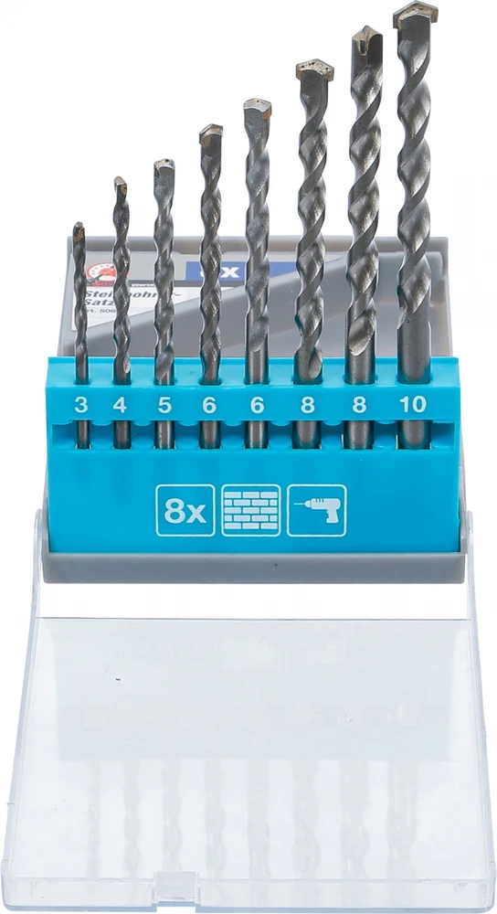 Grąžtas Bgs Technic Mūro grąžtų rinkinys | 3–10 mm | 8 vnt. (50806)