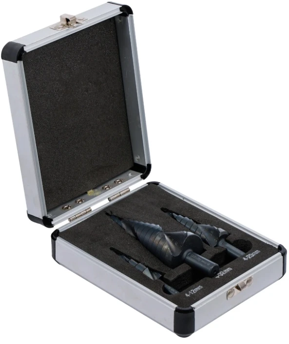 Grąžtas Bgs Technic Pakopinių grąžtų rinkinys | HSS-Stahl (4241) | Ø 4 - 32 mm | 3 vnt. (91945)