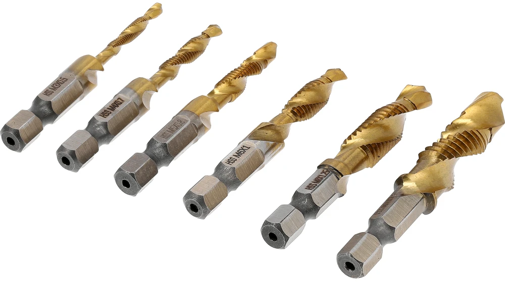 Grąžtas STHOR GRAŽTŲ IR SRIEGIKLIŲ RINKINYS M3-M10 6 vnt. HEX