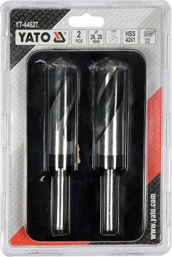 Grąžtas YATO KOMPLET grąžtų DO METALU 2vnt. 26-28mm