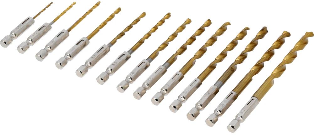 Grąžtas STHOR GRĄŽTAI METALUI, rinkinys 13 vnt., HEX