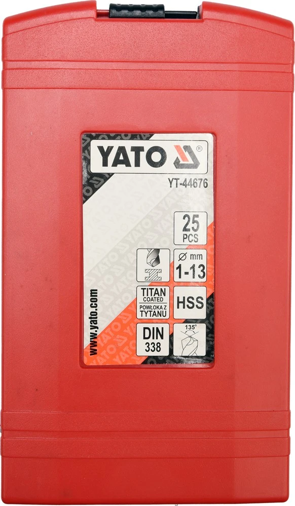 Yato metalo grąžtų rinkinys HSS-TiN 1-13mm YT-44676