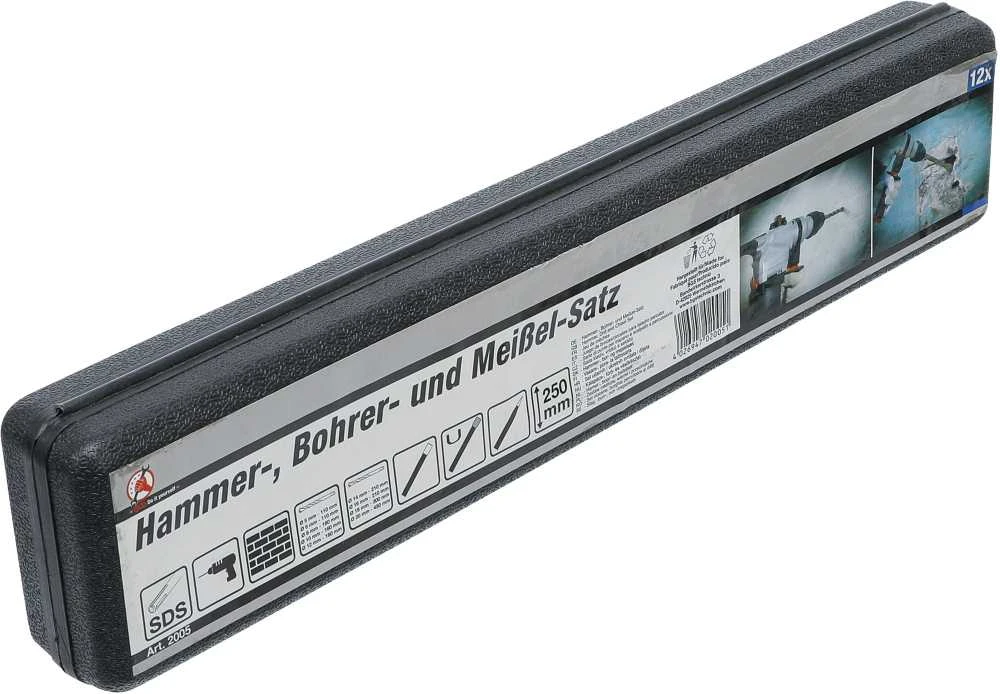 Grąžtas Bgs Technic Grąžtų ir kaltų komplektas | SDS PLUS | 5-20 mm | 12 vnt. (2005)