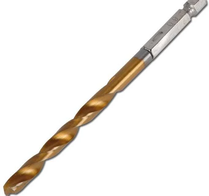 Grąžtas Bgs Technic Grąžtų rinkinys su Hex 6.3 mm (1/4") galu | titano nitridas | 1.5 - 6 mm | 10 vnt. (50801)