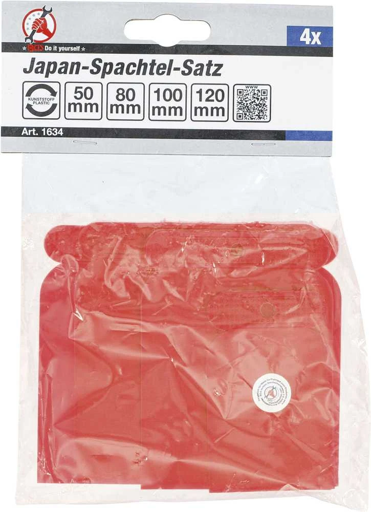 Bgs Technic Japoniškos glaistyklės | plastikinės | 50/80/100/120 mm | 4 vnt. (1634)