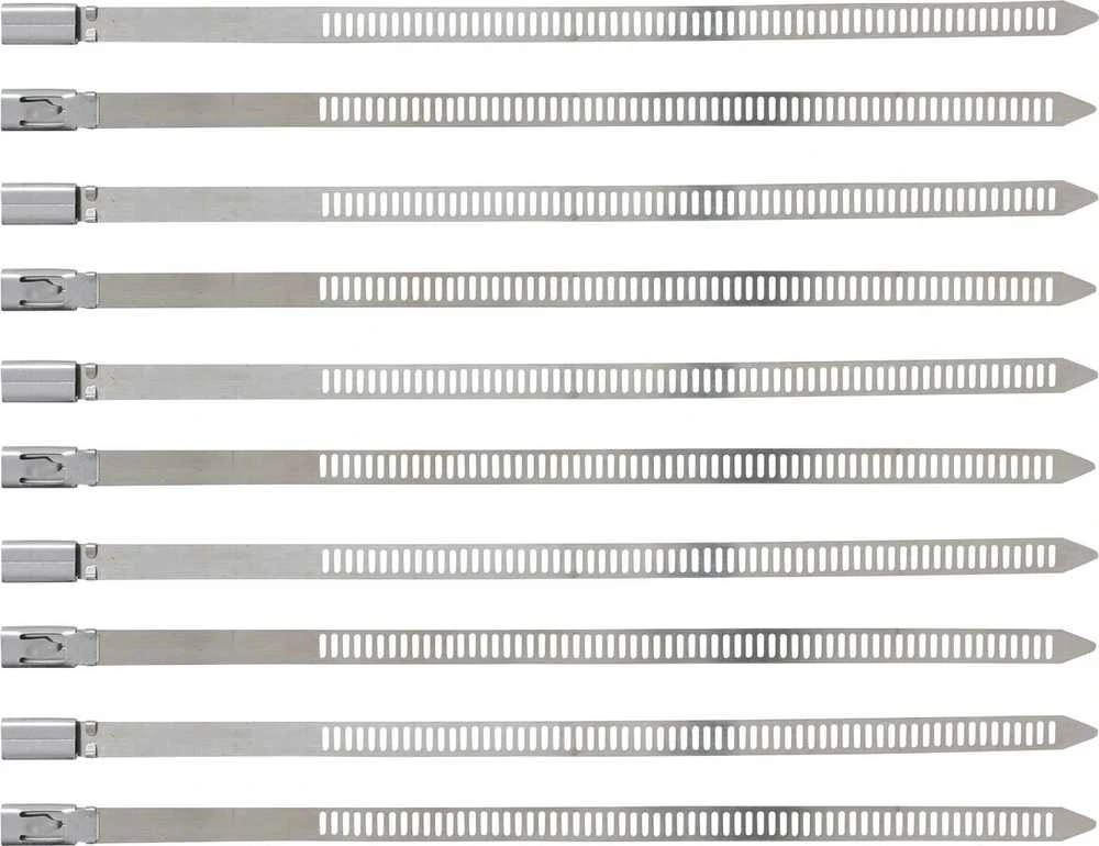 Bgs Technic Kabelių jungčių asortimentas | Nerūdijantis plienas | 7,0 x 200 mm | 10 vnt. (80780)