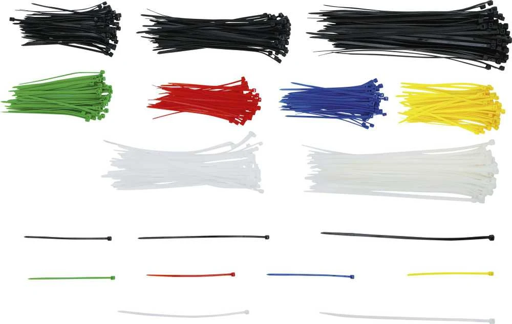 Bgs Technic Kabelių jungčių asortimentas | spalvoti | 100 x 200 mm | 450 vnt. (80873)