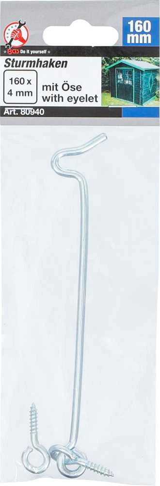 Bgs Technic Kabliukas ilgas | 4,0 x 160 mm (80940)