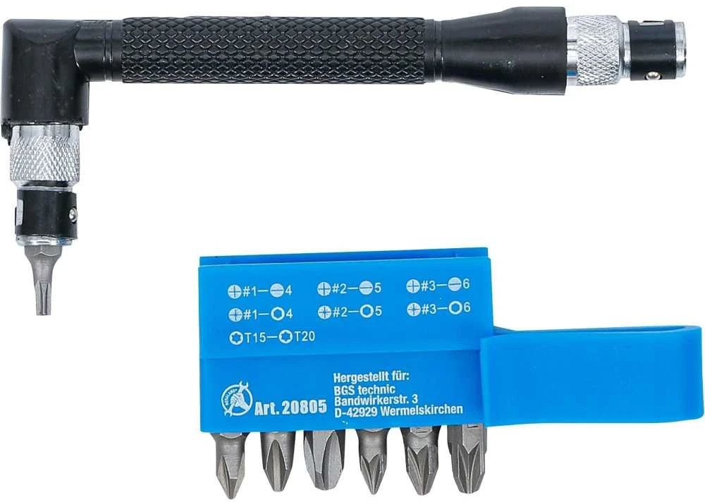 Bgs Technic Kampinis atsuktuvas su 7 dvigubais galais. | 6.3 mm (1/4") | 8 vnt. (20805)