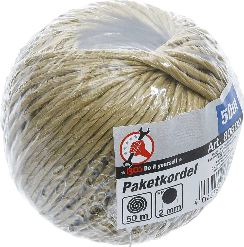 Bgs Technic Kaproninė virvė (PP) | 50 m x 2 mm (80802)