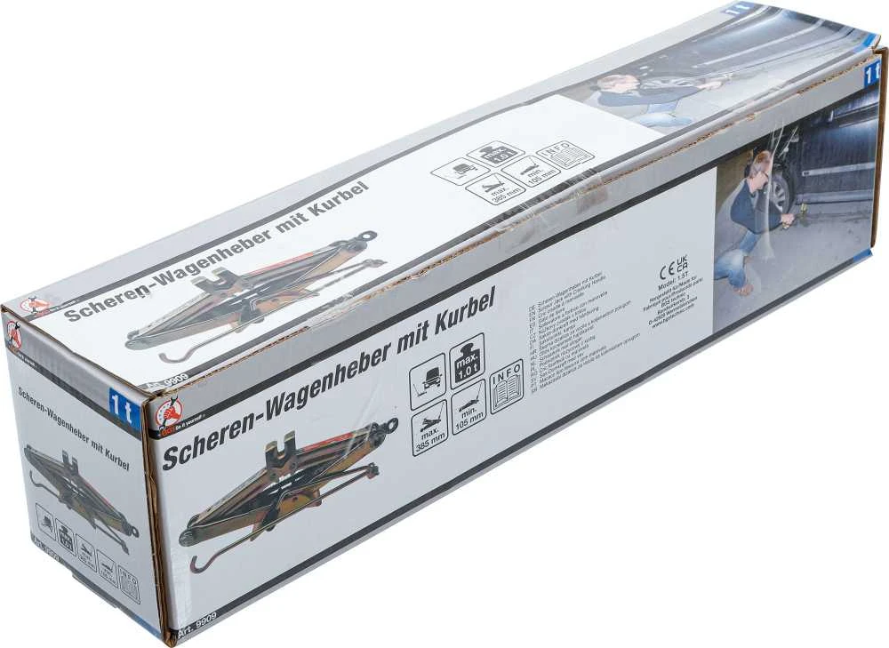 Bgs Technic Keltuvas mechaninis trapecinis | su sukimo rankena | 1 t (9909)