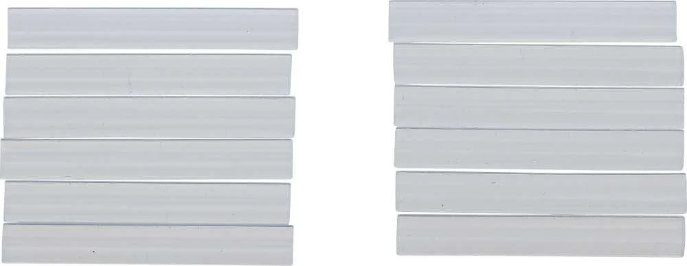 Bgs Technic Klijų lazdelės | skaidrios | Ø 7.5 mm, 50 mm | 12 vnt. (80851)