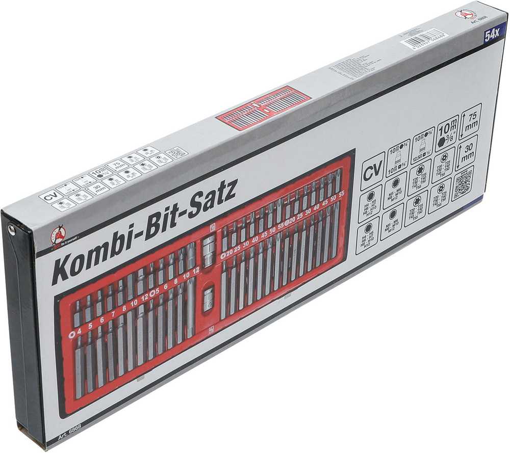 Bgs Technic Kombinuotas antgalių rinkinys | 54 vnt. (6868)