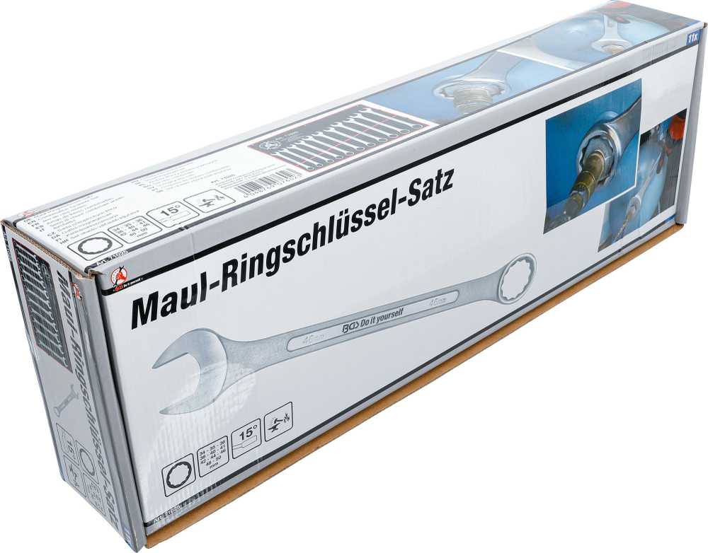 Bgs Technic Kombinuotų raktų rinkinys | XXL | 34 - 50 mm | 11 vnt. (71025)