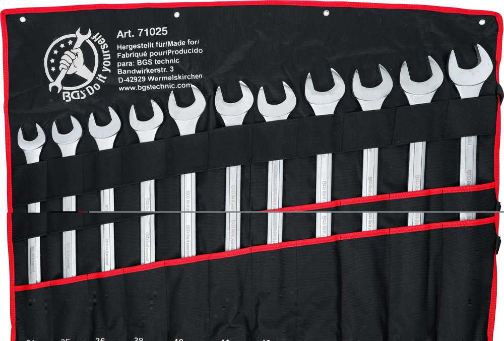Bgs Technic Kombinuotų raktų rinkinys | XXL | 34 - 50 mm | 11 vnt. (71025)