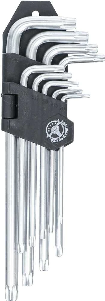 Bgs Technic L tipo raktų rinkinys | ilgi | T-Star (Torx) T10-T50 | 9 vnt. (816)