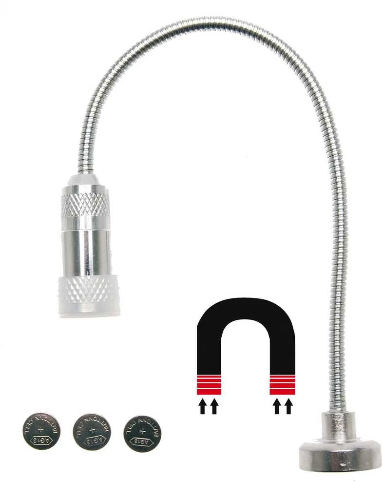 Bgs Technic Lankstus magnetinis stovas su LED lempute (9300)