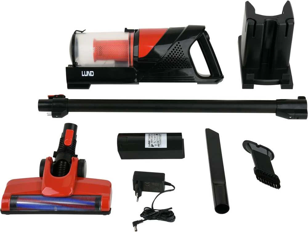 Akumuliatorinis dulkių siurblys LUND 67120, 120W, 22,2V 2200MAH LI-ION