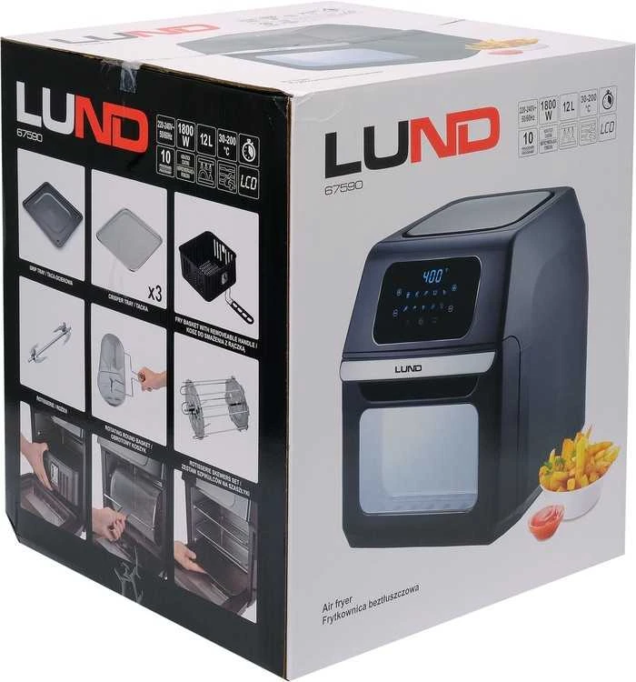 Lund Toya Sa Poland Daugiafunkcinė orkaitė / gruzdintuvė / fritiūrinė | 12 litrų | 1800W (67590)