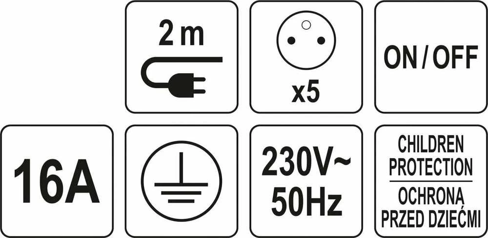 LUND ilgintuvas 5G Z/U 2m INDIVIDUALUS.