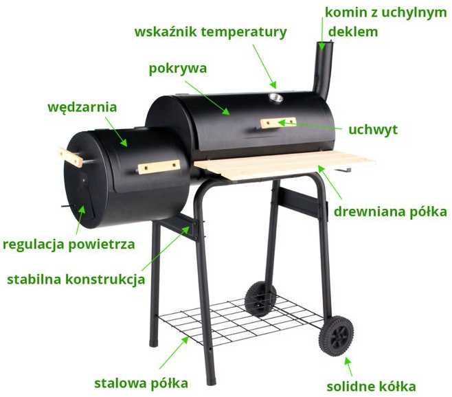 Toya Sa Poland Lauko kepsninė / grilis | su dangčiu ir grotelėmis | 60 cm (99513)
