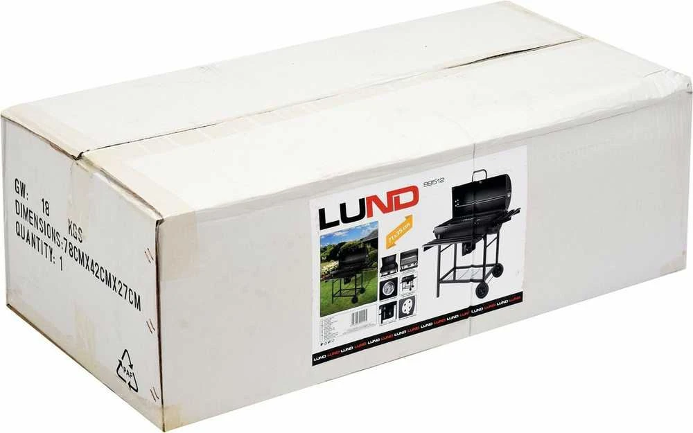 Lund Toya Sa Poland Lauko kepsninė / rūkykla / grilis | su dangčiu ir grotelėmis | 71.5 x 35 cm (99512)