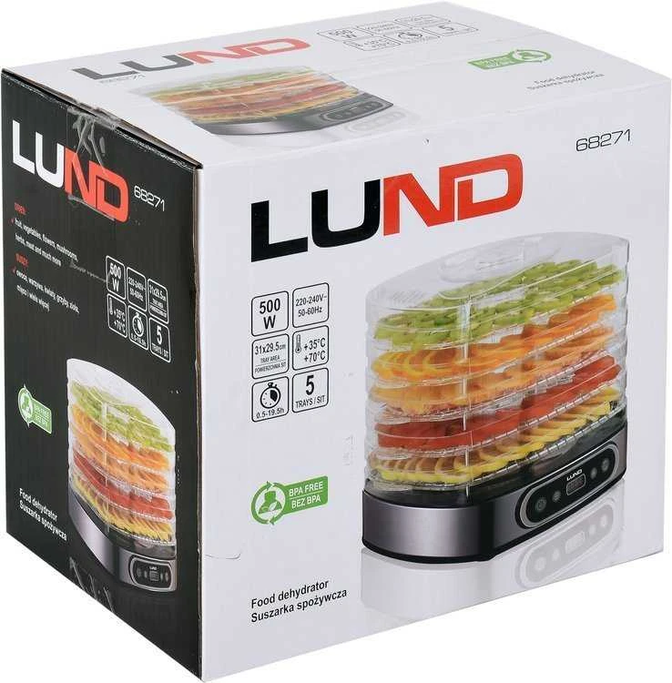 LUND Elektrinė vaisių ir daržovių džiovyklė, 420-500 W |  5 sieteliai | su laikmačiu