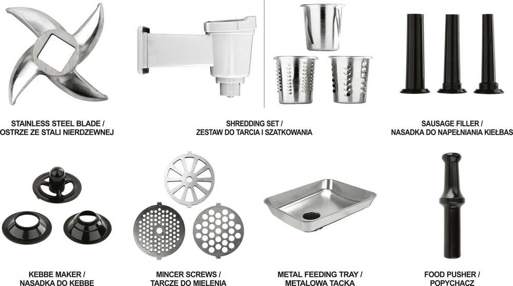 Mėsmalė Toya Sa Poland LUND MĖSMALINĖ 1200W 4in1