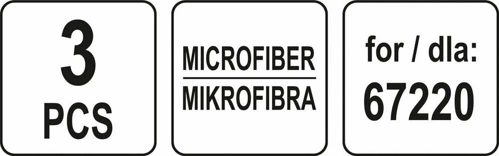 Toya Sa Poland Mikropluoštas garų šluotai 67220 - 3 vnt (67222)