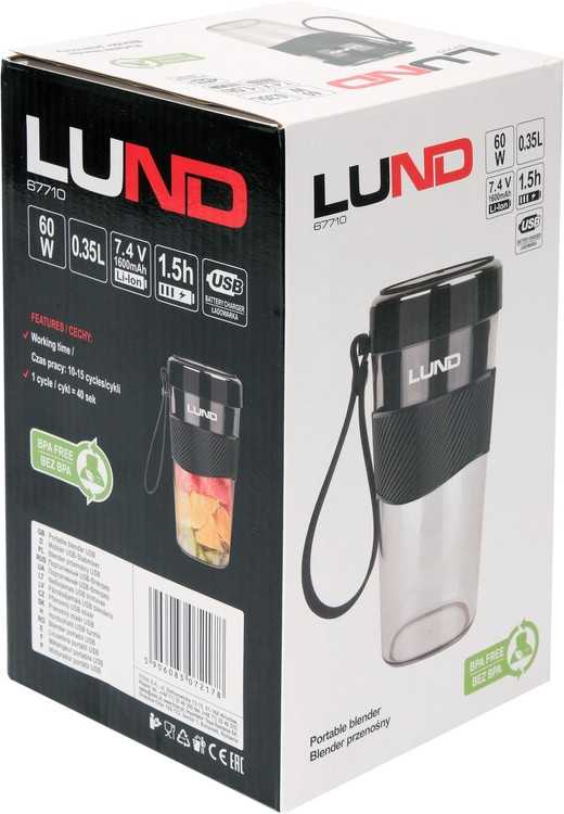 Toya Sa Poland Smulkintuvas / blenderis | nešiojamas / bevielis USB 0,35L (67710)