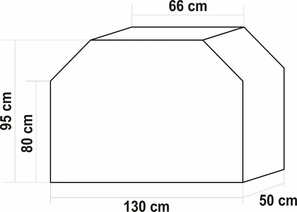 Toya Sa Poland Uždangalas griliams | atspari Oksfordo medžiaga | poliuretanas | 130 X 50 X 95 cm (99761)
