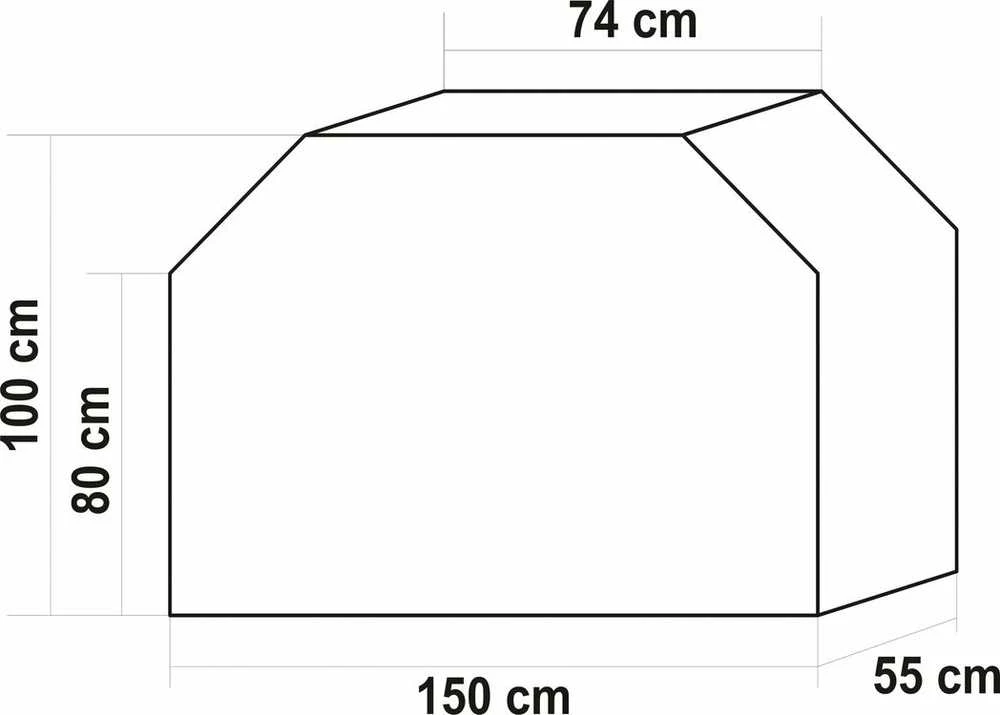 Lund Toya Sa Poland Uždangalas griliui | Oxford 210D, PU, UV atsparus | 150×55×100 cm (99762)