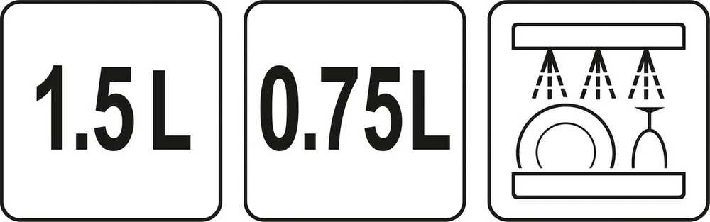 LUND VAKUUMINĖS INDAI 0,75 l, 1,5 l